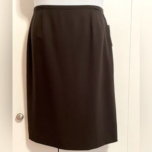 Dana Buchman Wool Skirt w/Side Slit